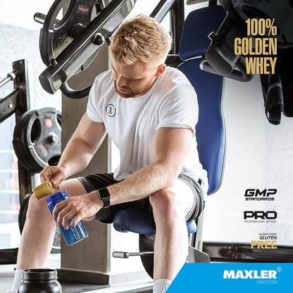 100% Golden Whey Protein - 24G of Protein per Serving - Whey Protein Powder for Pre Post Workout - Fast-Absorbing Whey Concentrate, Isolate & Hydrolysate Blend - Bananas & Cream 2 Lb