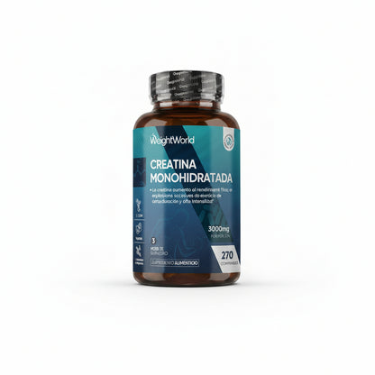 Creatina Monohidratada 3000Mg, 270 Comprimidos, 3 Meses De Suministro - Suplemento Deportivo Apto Para Veganos, 3 Comprimidos Al Día, Sin OGM Ni Estearato De Magnesio