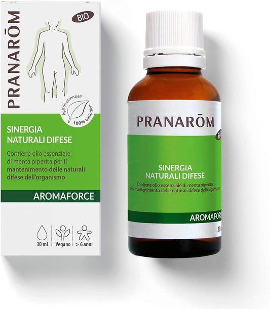 PRANAROM - Aromaforce - Solución Defensas Naturales - Sinergia De Aceites Esenciales 100% Bio - Mantenimiento De La Inmunidad - 30Ml