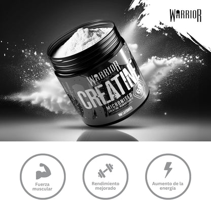 Monohidrato De Creatina En Polvo  300G (100 Raciones) - Micronizado Para Facilitar La Mezcla Y El Consumo - Mejora El Rendimiento Físico/Recuperación - Sin Gominolas Ni Comprimidos (Sin Sabor)